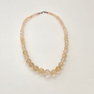 Natural Citrine Gemstone Necklace